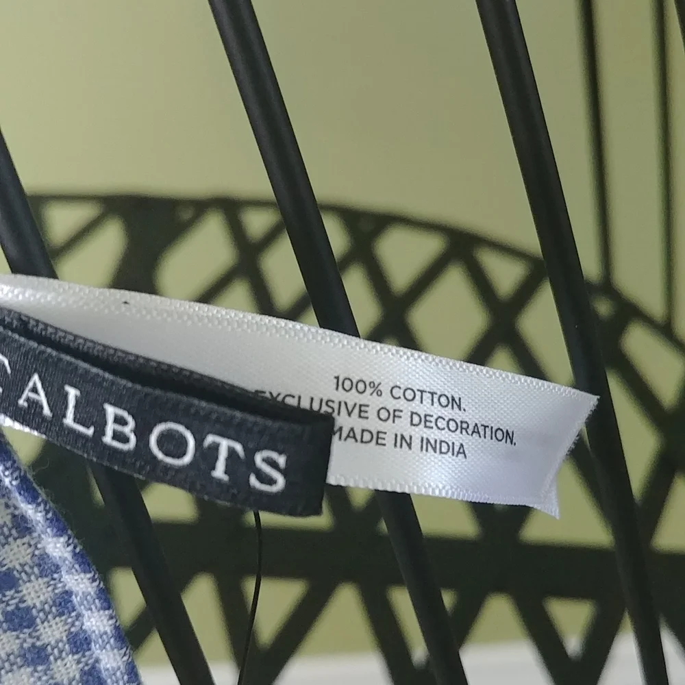 NWT TALBOTS scarf, 100% cotton - Picture 6 of 6